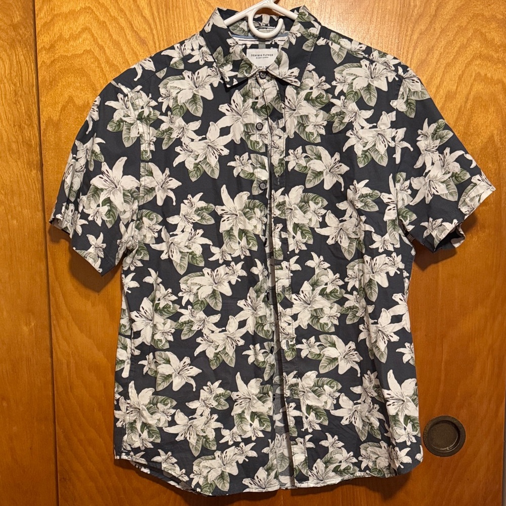 Denim & Flower Floral Button Down Shirt
